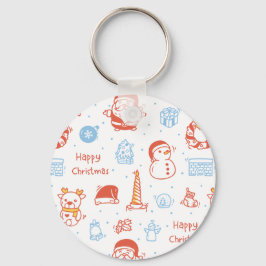 メリークリスマス&ハッピーホリデー 冬のオーダーメイド キーホルダー