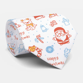 メリークリスマス&ハッピーホリデー 冬のオーダーメイド ネクタイ