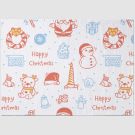 メリークリスマス&ハッピーホリデー 冬の名入れ 薄葉紙