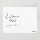 メリークリスマス |ハッピーホリデーMCMキャンパー ポストカード (裏面)