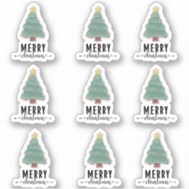 メリークリスマス ハッピーメール ギフトデコレーション パック St シール