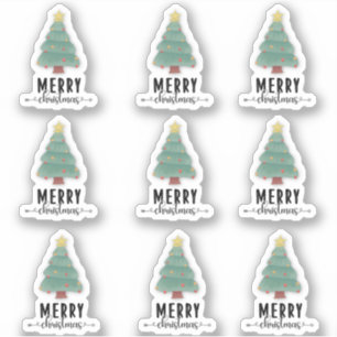 メリークリスマス ハッピーメール ギフトデコレーション パック St シール