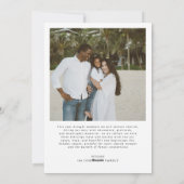 メリークリスマス ハッピー・ニュー・イヤー 家族 2枚の写真 シーズンカード (裏面)