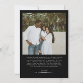 メリークリスマス ハッピー・ニュー・イヤー 家族 2枚の写真 シーズンカード (裏面)