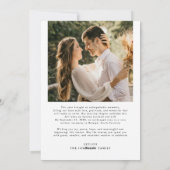 メリークリスマス　ハッピー・ニュー・イヤー　２　写真　新婚夫婦 シーズンカード (裏面)