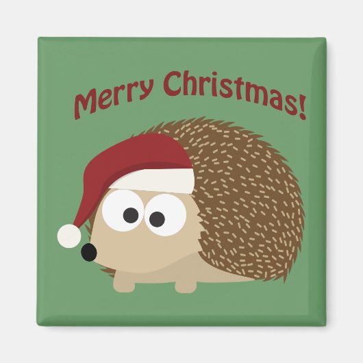 メリークリスマス!ハリネズミ マグネット (正面)