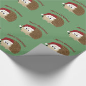 メリークリスマス！ハリネズミ ラッピングペーパー (角)