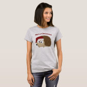 メリークリスマス!ハリネズミ Tシャツ (正面フル)
