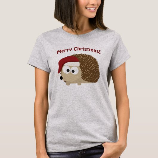 メリークリスマス!ハリネズミ Tシャツ (正面)