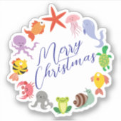 メリークリスマス ハロウィン 新年  シール (正面)