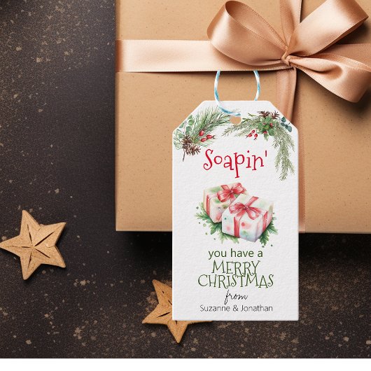 メリークリスマス　ハンドメイドソープ ギフトタグ