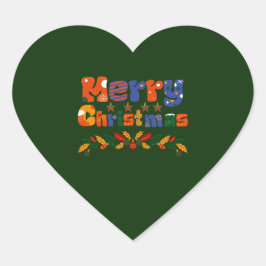 メリークリスマス ハートシール