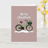 メリークリスマス バイクカード カード (黄色い花)
