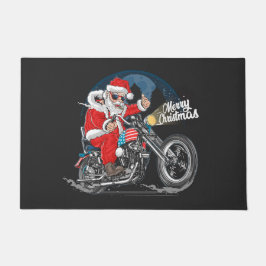 メリークリスマス バイクサンタ 玄関マット