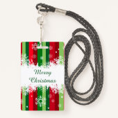 メリークリスマス バッジ (裏面ランヤード)