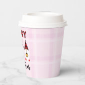 メリークリスマス – バッファロープレイド格言 紙コップ (裏面)