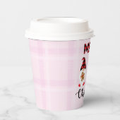 メリークリスマス – バッファロープレイド格言 紙コップ (正面)