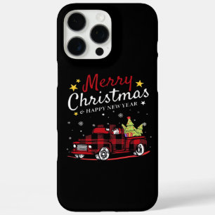メリークリスマス バッファロー トラック スノーマン ツリー レッド プラ iPhone 16 PRO MAXケース
