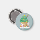 メリークリスマス:バニー&アイスクリーム マグネット (正面/裏面)