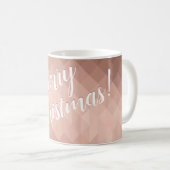 メリークリスマス バラのゴールドの上品なデザイン コーヒーマグカップ (正面右)