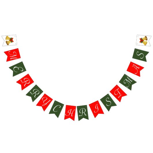 メリークリスマス バンティングフラッグ (全)