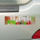 メリークリスマス バンパーステッカー (車上)