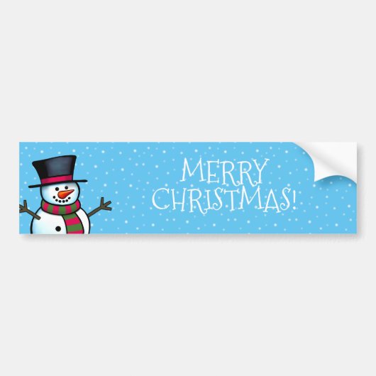 メリークリスマス バンパーステッカー (正面)