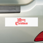 メリークリスマス バンパーステッカー (車上)