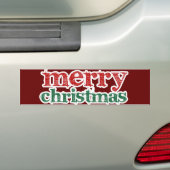 メリークリスマス バンパーステッカー (車上)