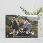 メリークリスマス |バーガンディバック(写真付き) シーズンカード (スタンド正面)