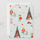 メリークリスマス |バーチャルクリスマスホリデーパーティー 招待状 (裏面)