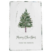 メリークリスマス |パインミニマルシンプル ミディアムペーパーバッグ (正面)