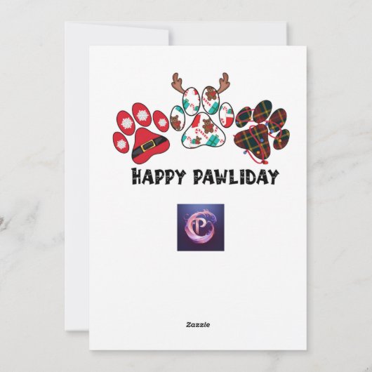 メリークリスマス・パパ、両親を待って シーズンカード (裏面)