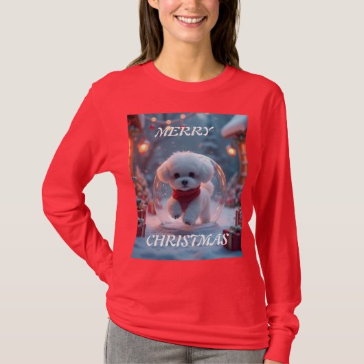 メリークリスマス・パピー Tシャツ (正面)