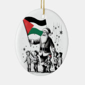 メリークリスマス、パレスチナ：統一オルナムを起こすだけ セラミックオーナメント (右)