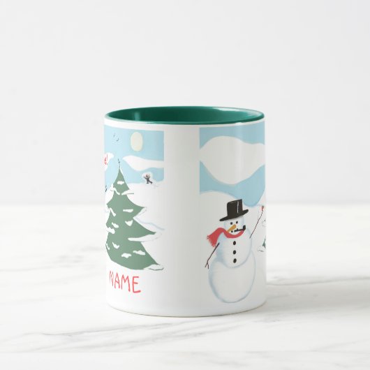 メリークリスマス – パーソナライズされたマグカップ マグカップ (中央)