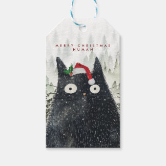 メリークリスマス・ヒューマン・キャットギフトタグ ギフトタグ