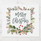 メリークリスマス ビールラベル (シングルラベル)