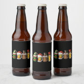 メリークリスマス ビール 飲む サンタ ビール好き ビールラベル (ボトル)
