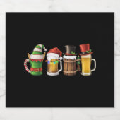 メリークリスマス ビール 飲む サンタ ビール好き ビールラベル (シングルラベル)