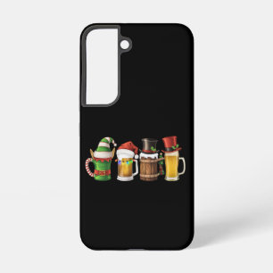 メリークリスマス ビール 飲む サンタ ビール好き SAMSUNG GALAXY S22ケース