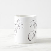 メリークリスマス – ピンクヒョウ印刷マグカップ コーヒーマグカップ (中央)