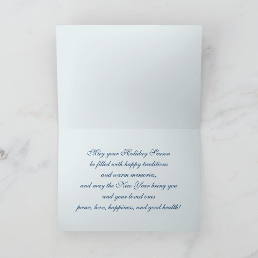 メリークリスマス.ファインアートクリスマスグリーティングカード シーズンカード (内部)