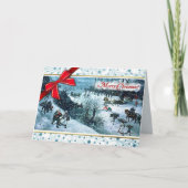 メリークリスマス.ファインアートクリスマスグリーティングカード シーズンカード (正面)