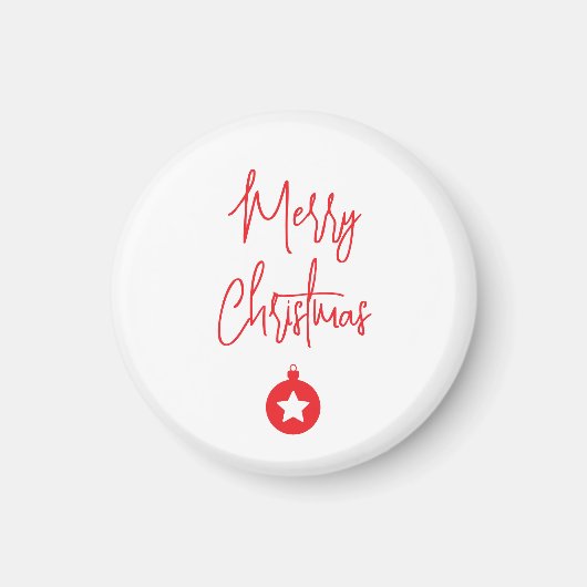 メリークリスマス ファミリーニューイヤーメッセージ マグネット (正面)