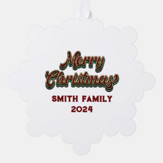 メリークリスマス – ファミリーマッチング オーナメントカード