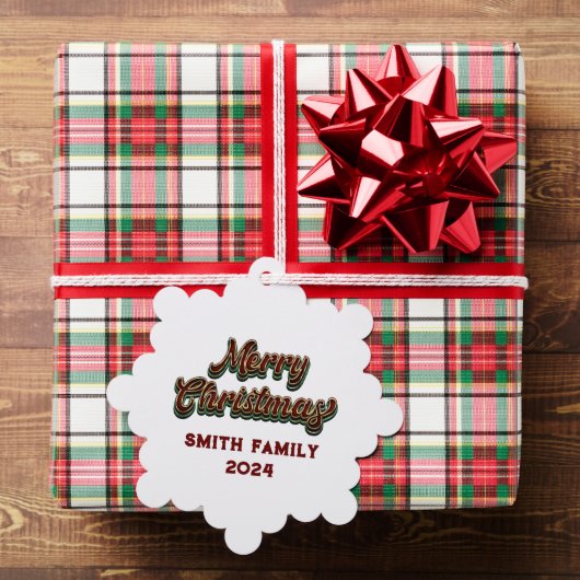 メリークリスマス – ファミリーマッチング オーナメントカード (インサイチュ (ギフト))