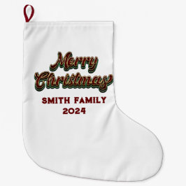 メリークリスマス – ファミリーマッチング ラージクリスマスストッキング