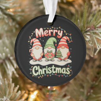 メリークリスマス ファミリー グノーム クリスマスイルミネーション ホリデー オーナメント