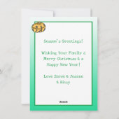 メリークリスマス |ファミリ写真 パーソナライズされた シーズンカード (裏面)